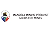 Mandela Mining Precinct logo with a stylised mining graphic and text: MANDELA MINING PRECINCT MINDS FOR MINES.