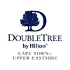 DoubleTree by Hilton logo with a tree inside a large D and text Cape Town – Upper Eastside below.